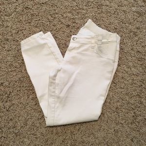 Maternity ankle jeans